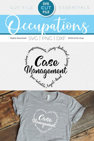 Case Management svg, Social worker, social work Case Manager svg, nurse case management, outcomes, heart shape, social worker gift, svg dxf png SVG SVG Cut File 