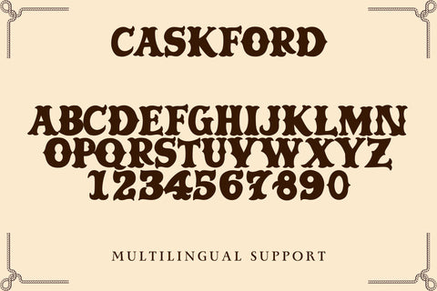 Caskford Font Dm Letter Studio 