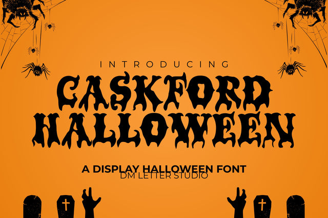 Caskford Halloween Font Dm Letter Studio 