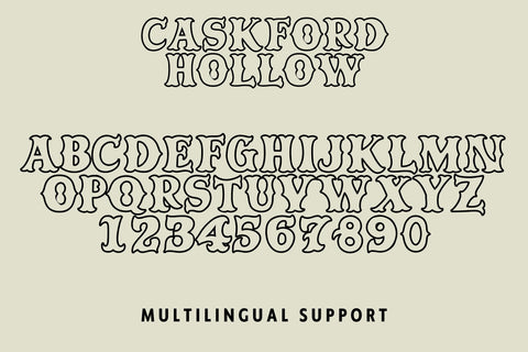 Caskford Hollow Font Dm Letter Studio 