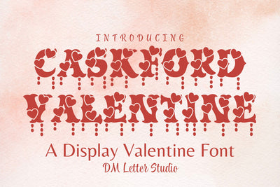 Caskford Valentine Font Font Dm Letter Studio 