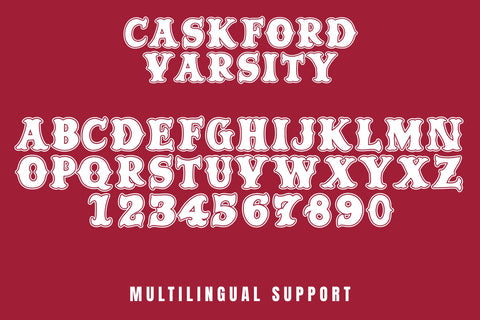 Caskford Varsity Font Font Dm Letter Studio 
