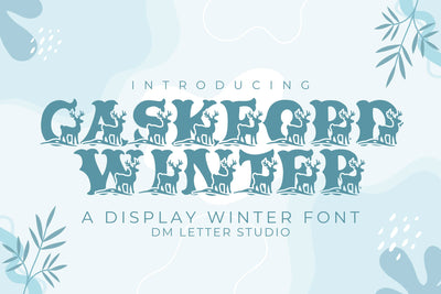Caskford Winter Font Dm Letter Studio 