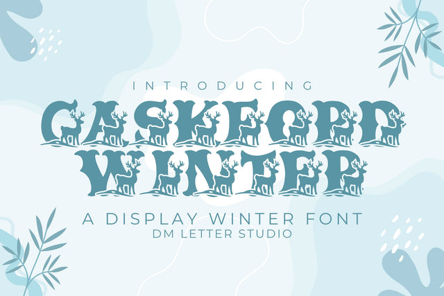 Caskford Winter Font Dm Letter Studio 