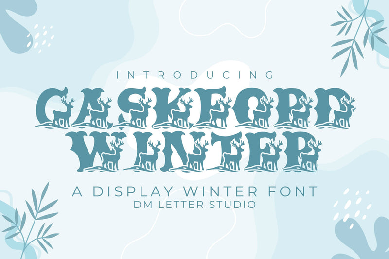 Caskford Winter Font Dm Letter Studio 