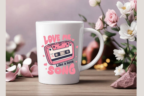 cassette retro, love me like a love song, svg and sublim SVG dadan_pm 