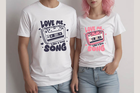 cassette retro, love me like a love song, svg and sublim SVG dadan_pm 