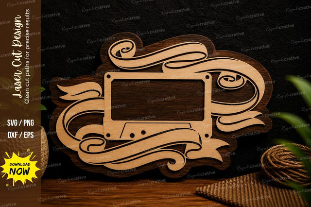 Cassette Tape Retro Frame Laser Cut SVG File SVG Regulrcrative 