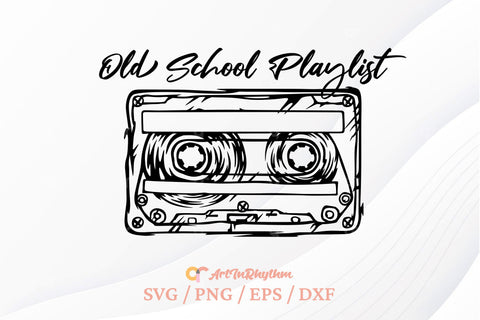 Cassette Tape Svg, Old School Svg, Retro Vintage Style Svg, Music Svg SVG Artinrhythm shop 