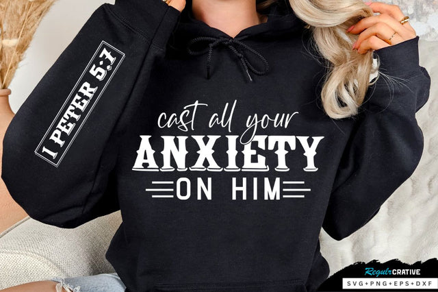 Cast All Your Anxiety On Him Sleeve SVG Design SVG Regulrcrative 