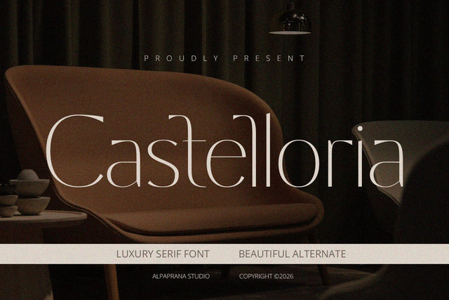 Castelloria - Serif Font Font Alpaprana Studio 