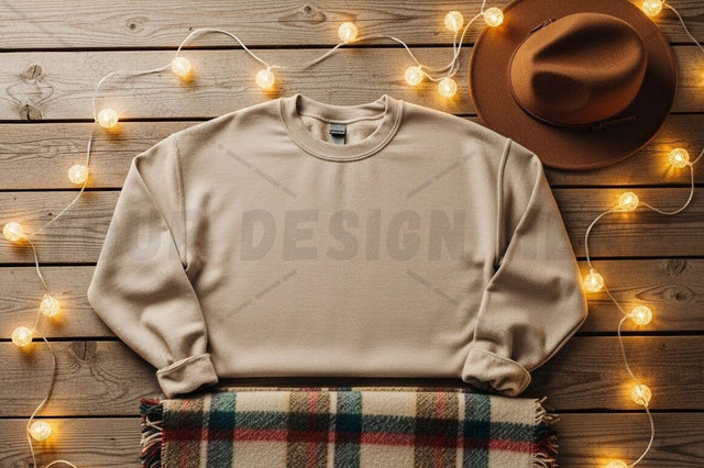 Casual beige t-shirt mockup with accessories Mock Up Photo Designangry 