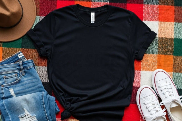 Casual black t-shirt mockup design Mock Up Photo Designangry 