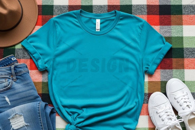 Casual blue t-shirt mockup design Mock Up Photo Designangry 