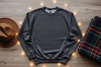 Casual dark grey crew neck t-shirt mockup Mock Up Photo Designangry 