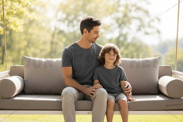 Casual gray t-shirt for men and boys Mock Up Photo Regulrcrative 