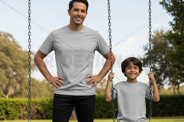 Casual gray t-shirt for men and boys Mock Up Photo Regulrcrative 