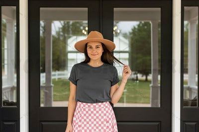 Casual gray t-shirt mockup design Mock Up Photo Designangry 