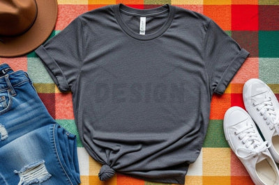 Casual grey t-shirt mockup design Mock Up Photo Designangry 