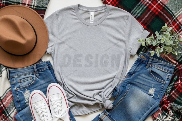 Casual grey t-shirt mockup design Mock Up Photo Designangry 
