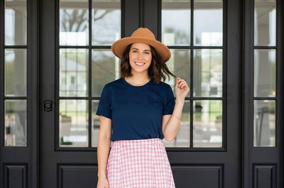 Casual navy blue t-shirt mockup design Mock Up Photo Designangry 