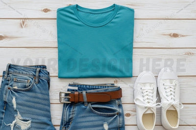 Casual outfit t-shirt mockup design Mock Up Photo Regulrcrative 