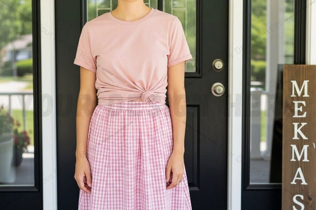 Casual pink t-shirt mockup design Mock Up Photo Designangry 