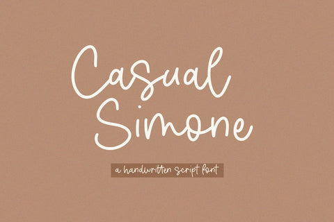 Casual Simone - Handwritten Script Font Font Timur type 