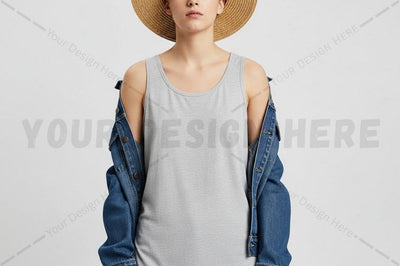 Casual summer tank top mockup Mock Up Photo Regulrcrative 