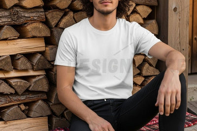 Casual white t-shirt mockup design Mock Up Photo Designangry 