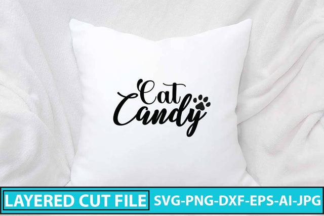 Cat Candy SVG Cut File SVG Syaman 