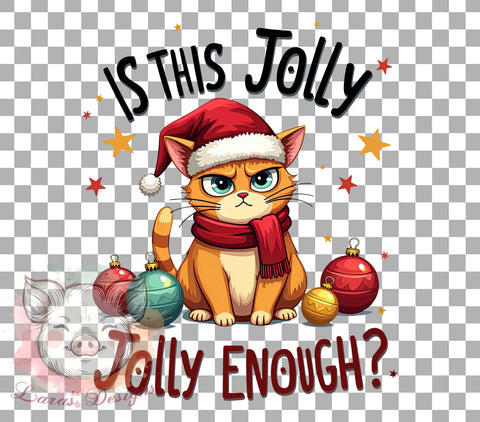 Cat Christmas, Jolly Cats, Holiday PNG, Christmas Clipart, Cute Cat Graphics, Festive Animals, Christmas Decor, Digital Download Sublimation Lara' s Designs 