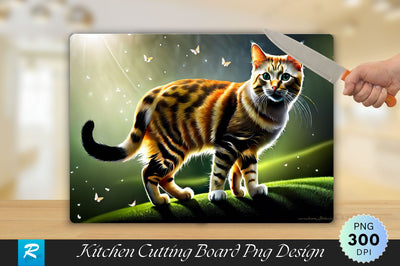 Cat Cutting Board Sublimation Regulrcrative 
