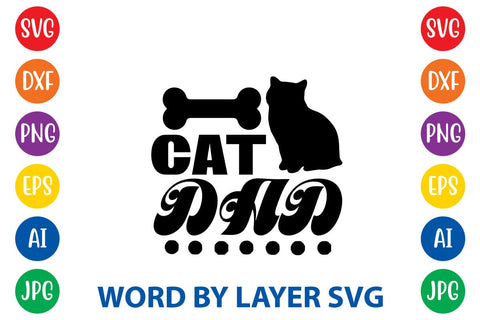 Cat Dad-2 SVG DESIGN SVG Rafiqul20606 