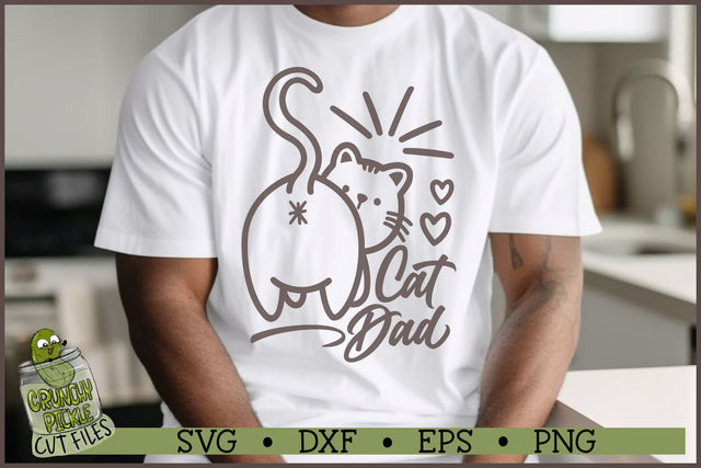 Cat Dad Cat Butt SVG SVG Crunchy Pickle 