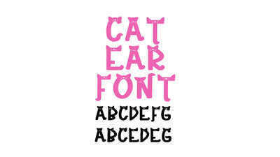 Cat Ear Regular Font Font Crafting With Brenna 