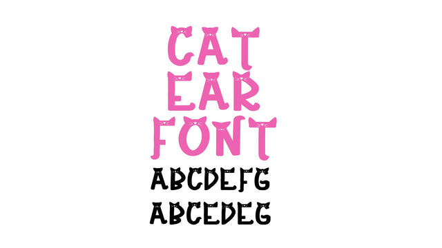 Cat Ear Regular Font Font Crafting With Brenna 