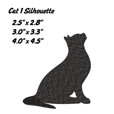 Cat Embroidery Bundle - Silhouettes Embroidery/Applique DESIGNS Stitched Haus 