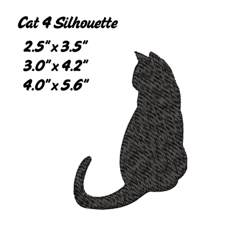 Cat Embroidery Bundle - Silhouettes Embroidery/Applique DESIGNS Stitched Haus 