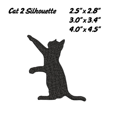 Cat Embroidery Bundle - Silhouettes Embroidery/Applique DESIGNS Stitched Haus 