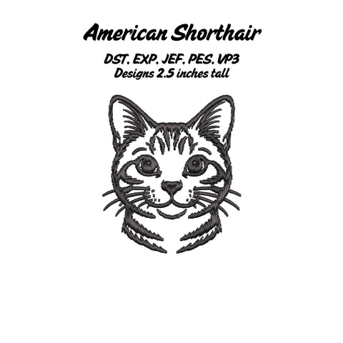 Cat Embroidery File Set Embroidery/Applique DESIGNS Stitched Haus 