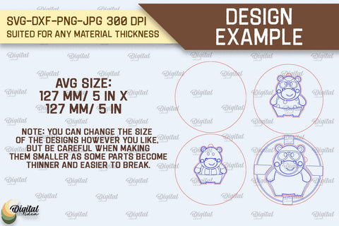 Cat Family Puzzle Laser Cut Design. Kids Toy Puzzle SVG SVG Evgenyia Guschina 