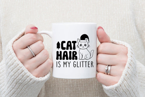 Cat Hair is My Glitter - Christmas SVG SVG CraftLabSVG 