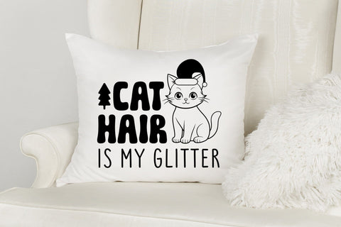 Cat Hair is My Glitter - Christmas SVG SVG CraftLabSVG 