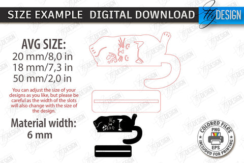 Cat Hooks Shelf Décor Laser Cut Bundle | 3D Wall Hook | Black Cat SVG | Shelf with Hooks Template | Home Décor | 3D Laser | CNC Files SVG Fly Design 