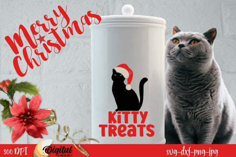 Cat Jar Treat SVG Bundle. Cat Treat Lover. Cat Paw SVG SVG Evgenyia Guschina 