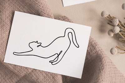 Cat Line Art SVG RFCreative 