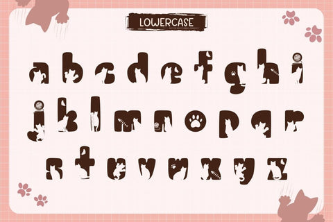 Cat Love - Cute Decorative font Font AnningArts Design 