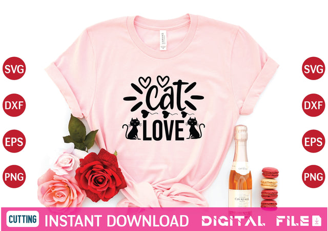 cat love svg SVG designer krishna 