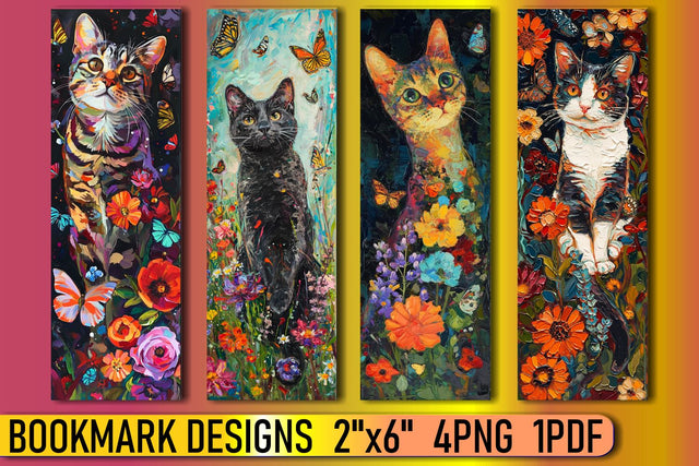 Cat Lover's Bookmark Sublimation Set Sublimation afrosvg 